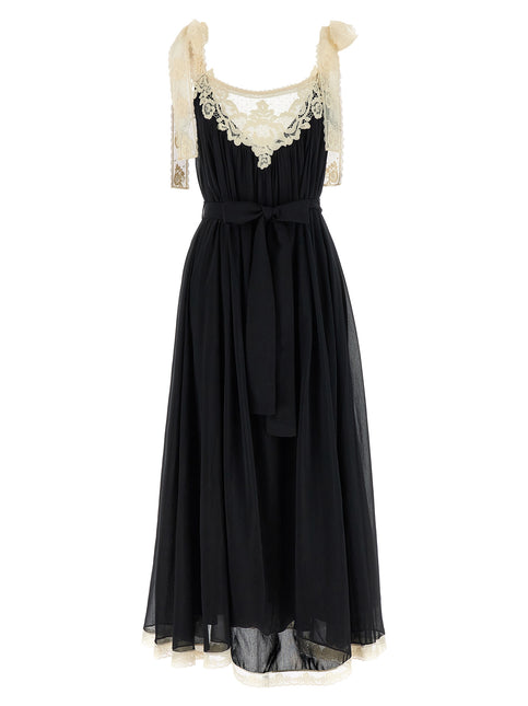 Zimmermann Bicolor Cotton Long Dress Zimmermann