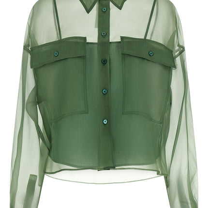 Max Mara Bicolor Cotton Blouse Max Mara