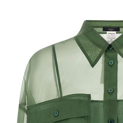 Max Mara Bicolor Cotton Blouse Max Mara