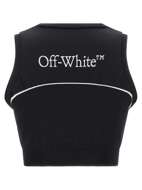 Off-White Black Polyamide Sport Bra Off-White