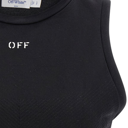 Off-White Black Polyamide Sport Bra Off-White