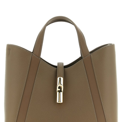 Furla Gray Calfskin Tote Bag