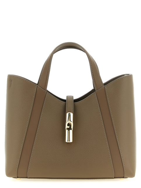Furla Gray Calfskin Tote Bag