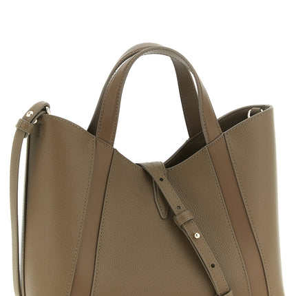Furla Gray Calfskin Tote Bag