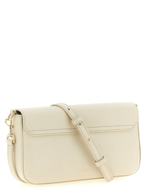 Furla White Calfskin Crossbody Bag