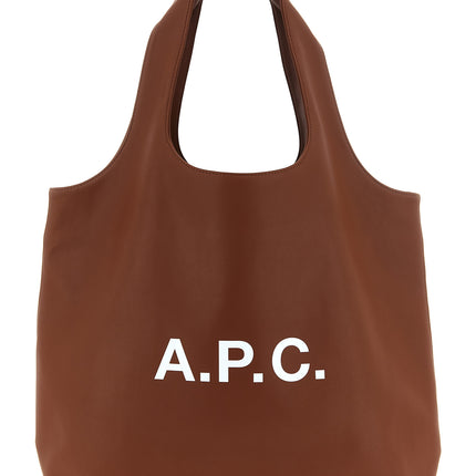 A.P.C. Brown Polyester Tote Bag