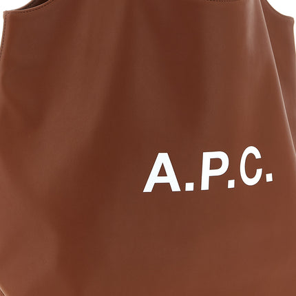 A.P.C. Brown Polyester Tote Bag