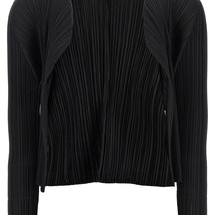 PLEATS PLEASE ISSEY MIYAKE Black Polyester Cardigan PLEATS PLEASE ISSEY MIYAKE