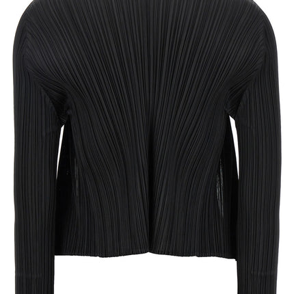 PLEATS PLEASE ISSEY MIYAKE Black Polyester Cardigan PLEATS PLEASE ISSEY MIYAKE