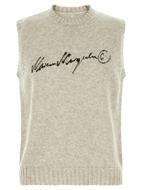 MM6 Maison Margiela Gray Wool Sweatshirt