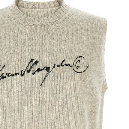 MM6 Maison Margiela Gray Wool Sweatshirt