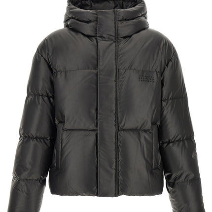 MM6 Maison Margiela Black Polyester Full-Length Jacket MM6 Maison Margiela