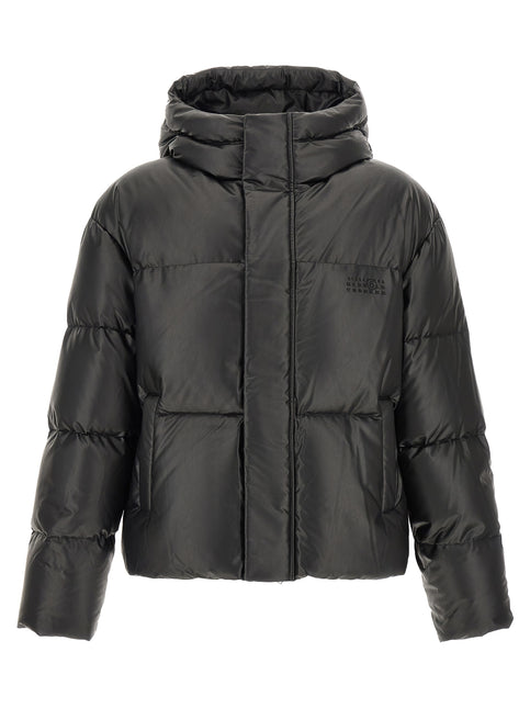MM6 Maison Margiela Black Polyester Full-Length Jacket MM6 Maison Margiela