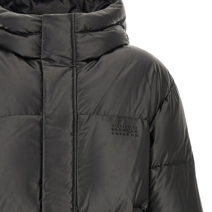 MM6 Maison Margiela Black Polyester Full-Length Jacket MM6 Maison Margiela