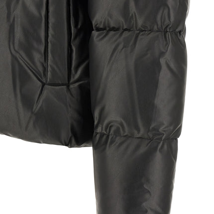 MM6 Maison Margiela Black Polyester Full-Length Jacket MM6 Maison Margiela