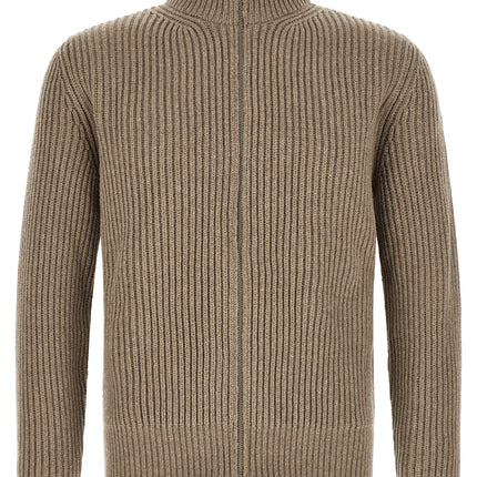 MM6 Maison Margiela Beige Wool Full-Length Jacket MM6 Maison Margiela