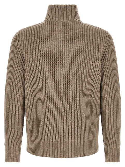 MM6 Maison Margiela Beige Wool Full-Length Jacket MM6 Maison Margiela