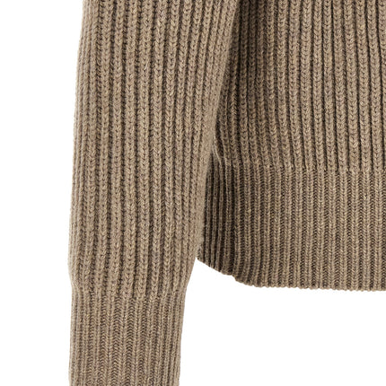 MM6 Maison Margiela Beige Wool Full-Length Jacket MM6 Maison Margiela