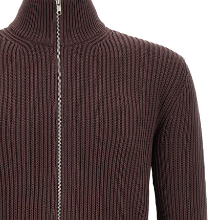 MM6 Maison Margiela Brown Cotton Cardigan