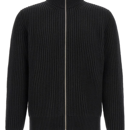 MM6 Maison Margiela Black Wool Full-Length Jacket