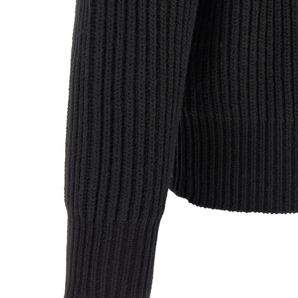 MM6 Maison Margiela Black Wool Full-Length Jacket