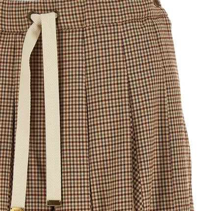 Moncler Beige Viscose Midi Skirt Moncler