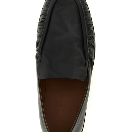 Marsell Black Calfskin Slip-On Loafers Marsell