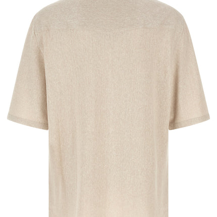 Brunello Cucinelli Beige Linen Blouse