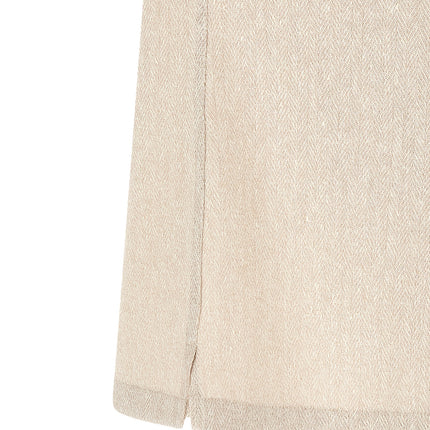 Brunello Cucinelli Beige Linen Blouse
