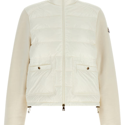 Moncler White Polyamide Cardigan Moncler