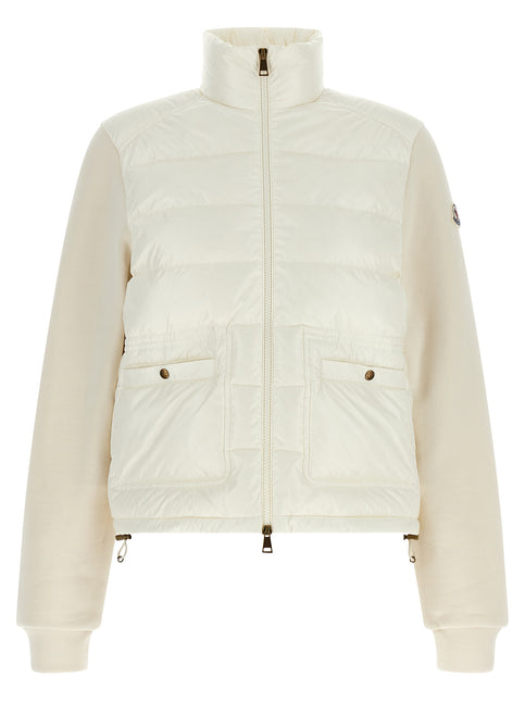 Moncler White Polyamide Cardigan Moncler