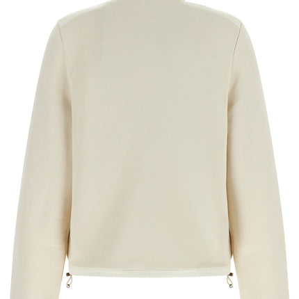 Moncler White Polyamide Cardigan Moncler
