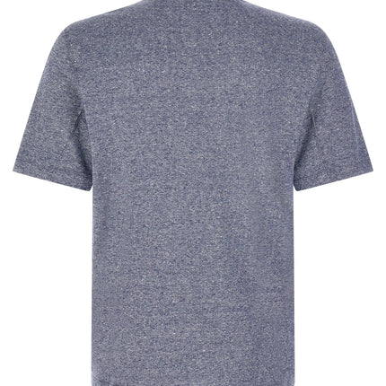 Brunello Cucinelli Blue Linen T-Shirt Brunello Cucinelli