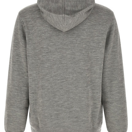 Brunello Cucinelli Gray Cashmere Sweatshirt Brunello Cucinelli