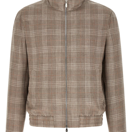 Brunello Cucinelli Brown Wool Full-Length Jacket Brunello Cucinelli
