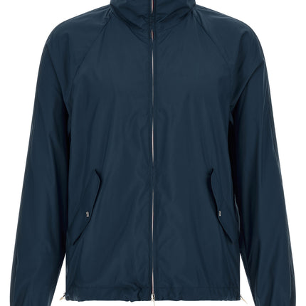 Brunello Cucinelli Blue Polyester Full-Length Jacket