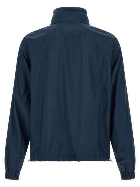 Brunello Cucinelli Blue Polyester Full-Length Jacket