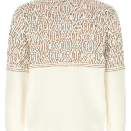 Brunello Cucinelli Beige Cotton Cardigan Brunello Cucinelli