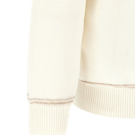 Brunello Cucinelli Beige Cotton Cardigan Brunello Cucinelli