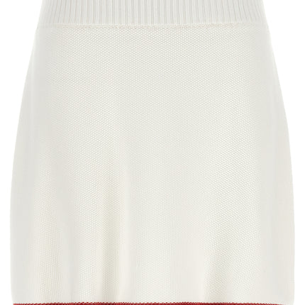 Brunello Cucinelli White Cotton Long Skirt