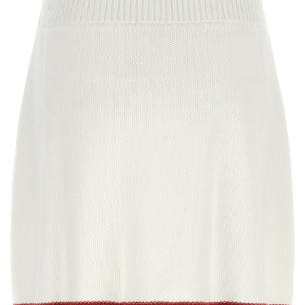 Brunello Cucinelli White Cotton Long Skirt