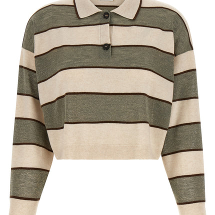Brunello Cucinelli Multicolor Virgin Wool Polo Shirt