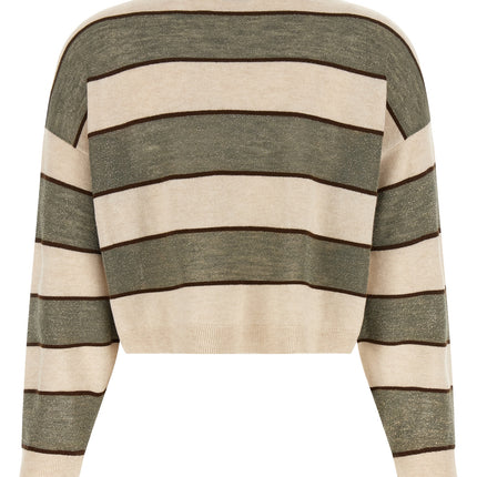 Brunello Cucinelli Multicolor Virgin Wool Polo Shirt
