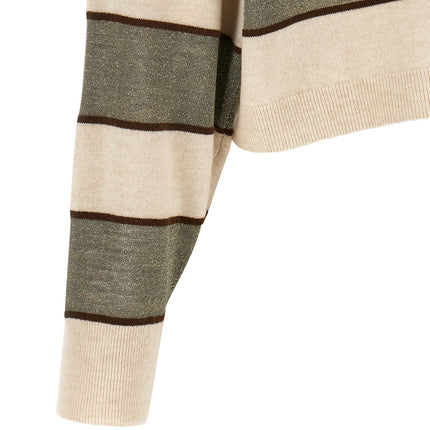 Brunello Cucinelli Multicolor Virgin Wool Polo Shirt