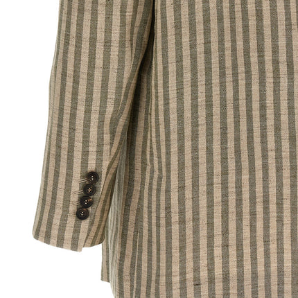 Brunello Cucinelli Bicolor Linen Blazer