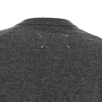 Maison Margiela Gray Virgin Wool Cardigan
