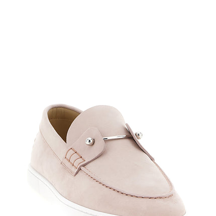 Christian Louboutin Multicolor Calfskin Slip-On Loafers