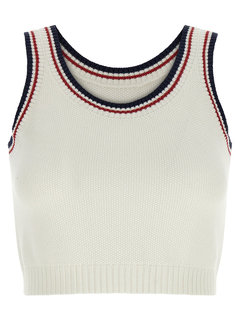 Brunello Cucinelli White Cotton Top