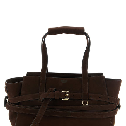 Moschino Brown Calfskin Handbag