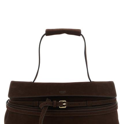 Moschino Brown Calfskin Shoulder Bag